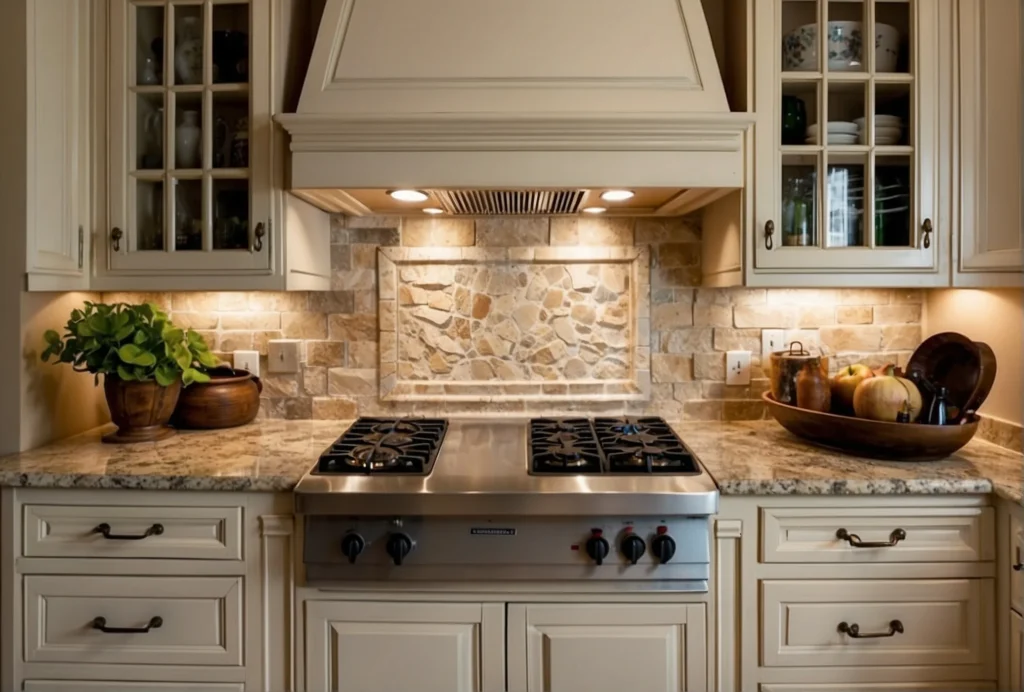 Beige Best Backsplash Color For White Cabinets 2