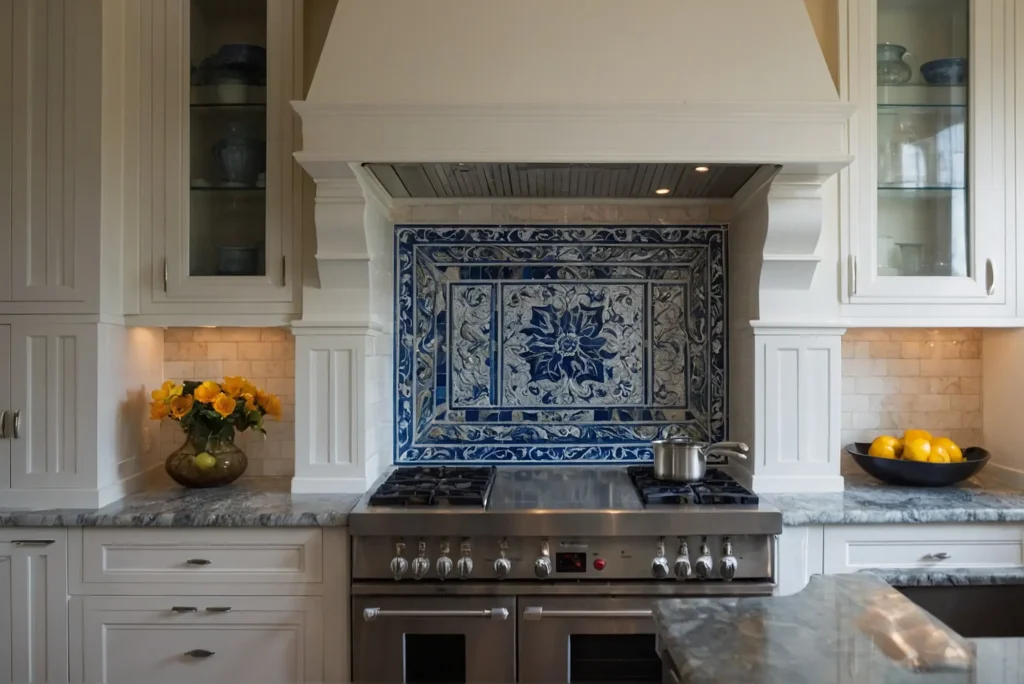 Classic Backsplash All the Way to the Ceiling