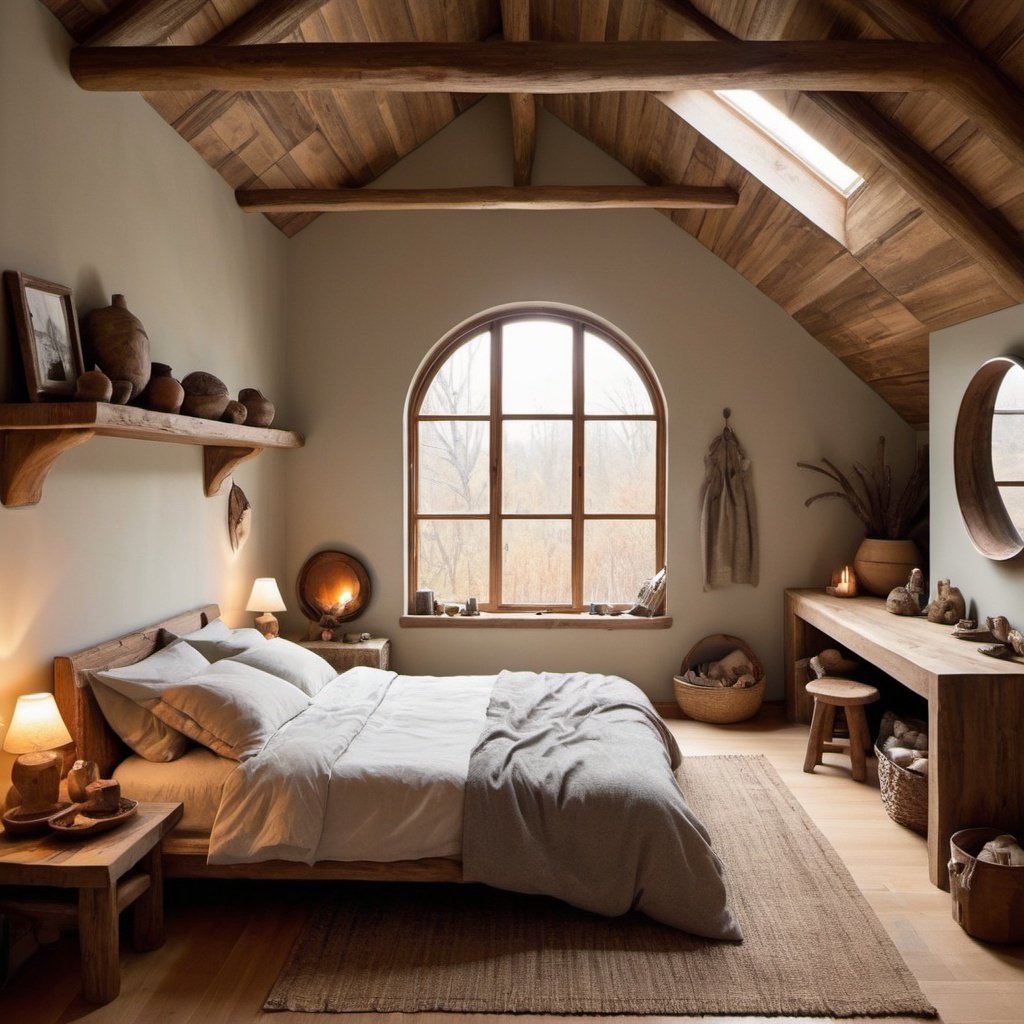 Goblin Core Bedroom Ideas with natural materials