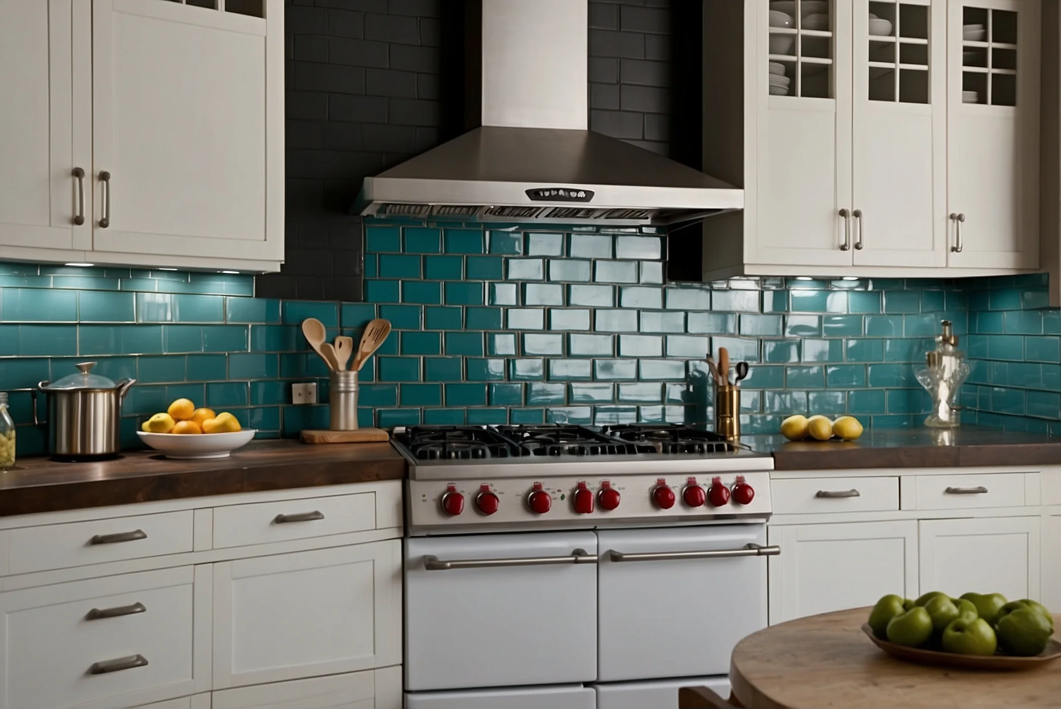 Modern Look Subway Tile Backsplash Behind Stove Design 1