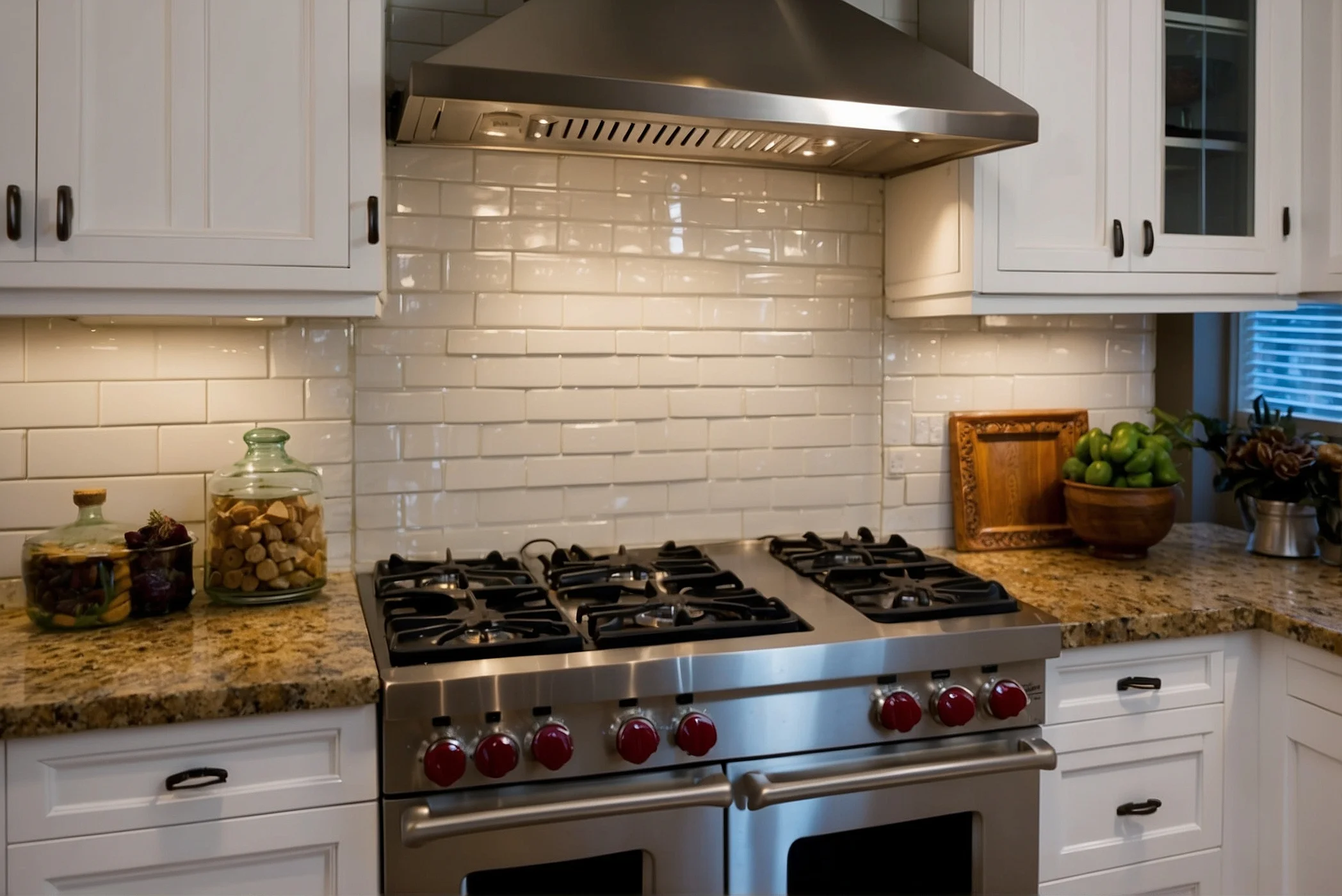 Modern Look Subway Tile Backsplash Behind Stove Design 3