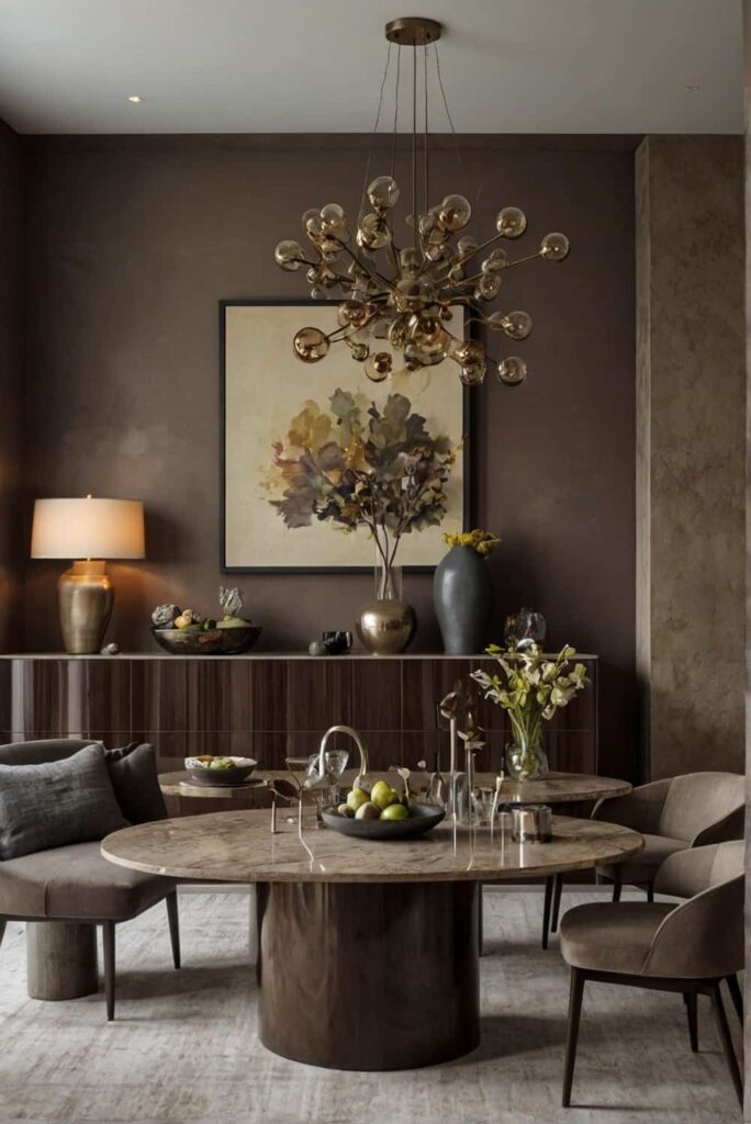 Sleek and Modern Dining Room Color Scheme Ideas in Earthy Hues Sentinels of Nature 1