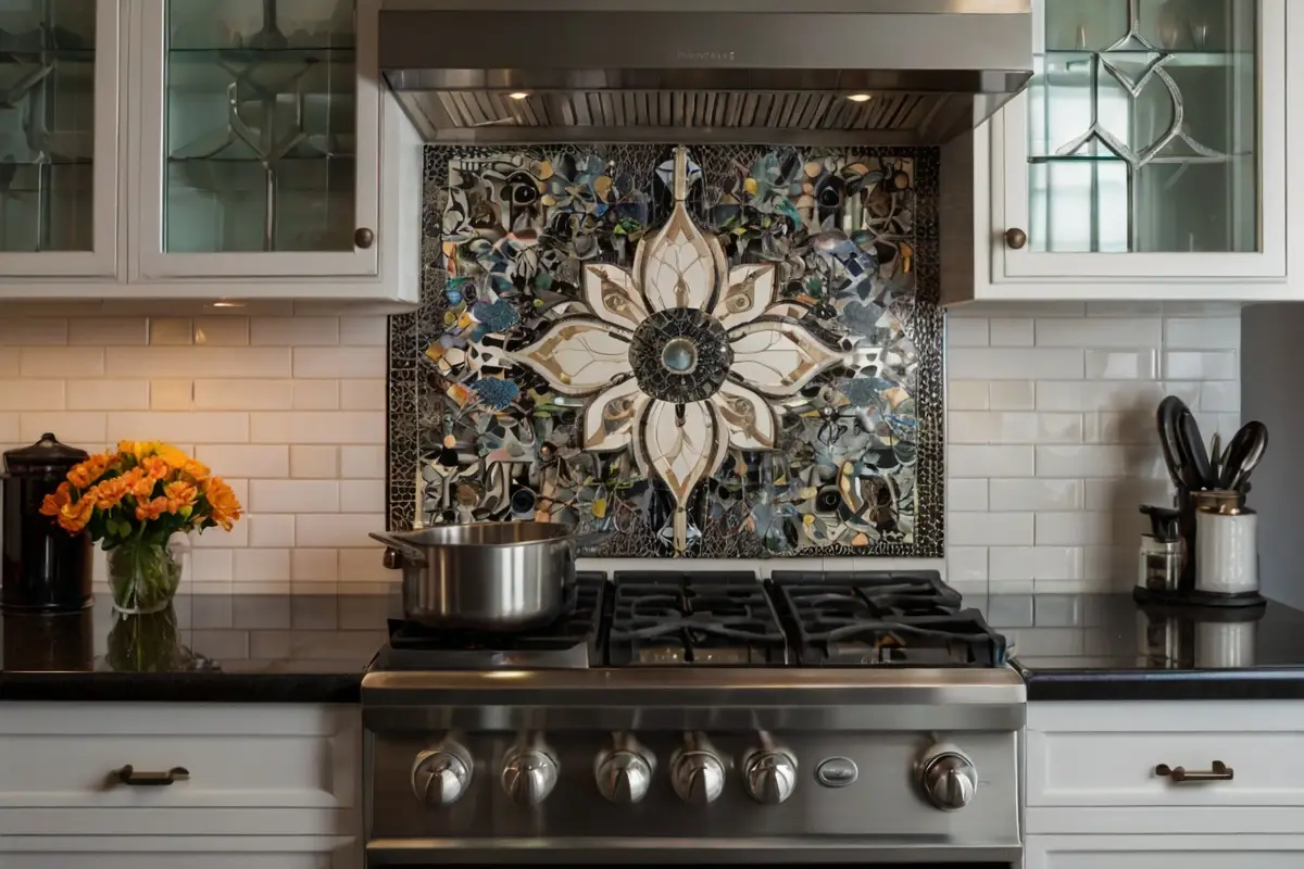 Timeless Backsplash Designs for White Cabinets and Black Countertop 1
