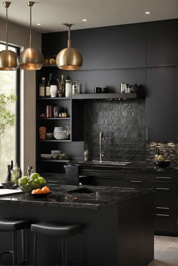 backsplash for black granite countertops layer texture 0