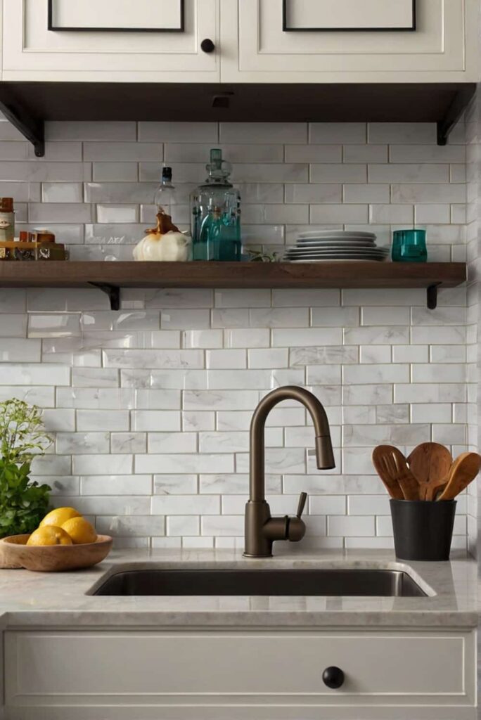 backsplash tile ideas affordable subway tile makeover 0