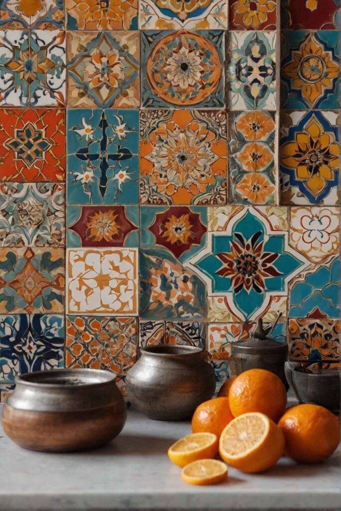 backsplash tile ideas colorful intricate moroccan inspiration 2