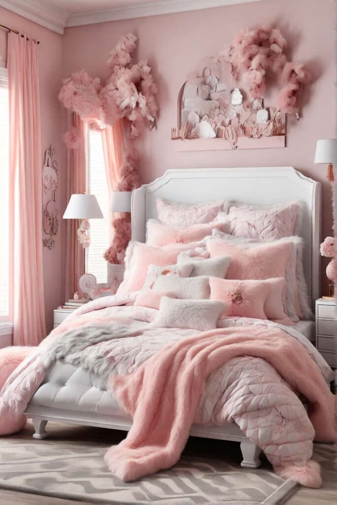 bedroom decor ideas for girls with cotton flannel