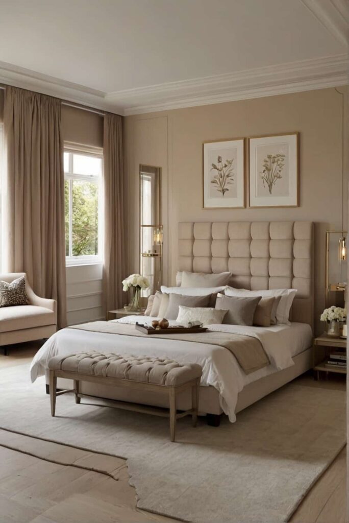 bedroom interior design ideas in gentle neutrals like pale gray 1
