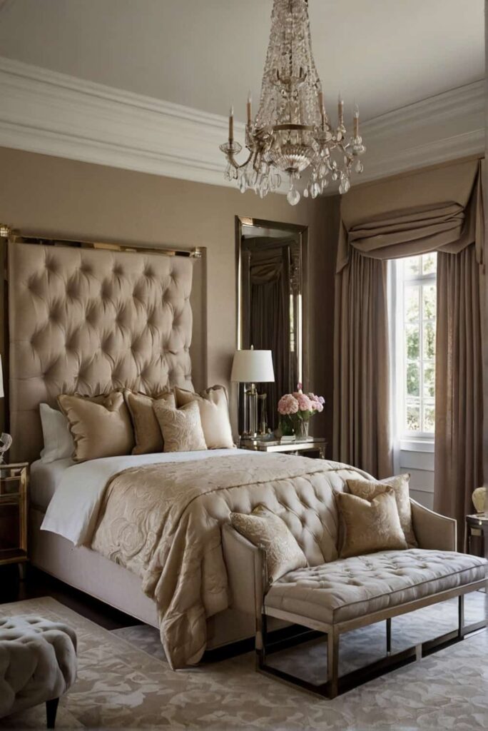 bedroom interior design ideas in opulent fabrics 1