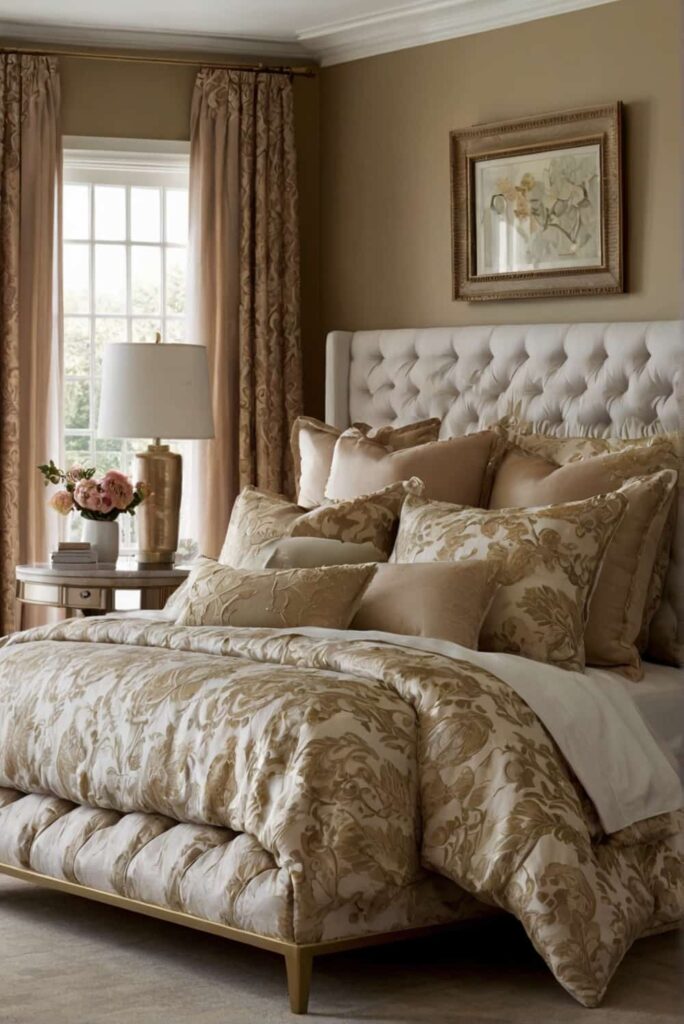 bedroom interior design ideas in opulent fabrics 2