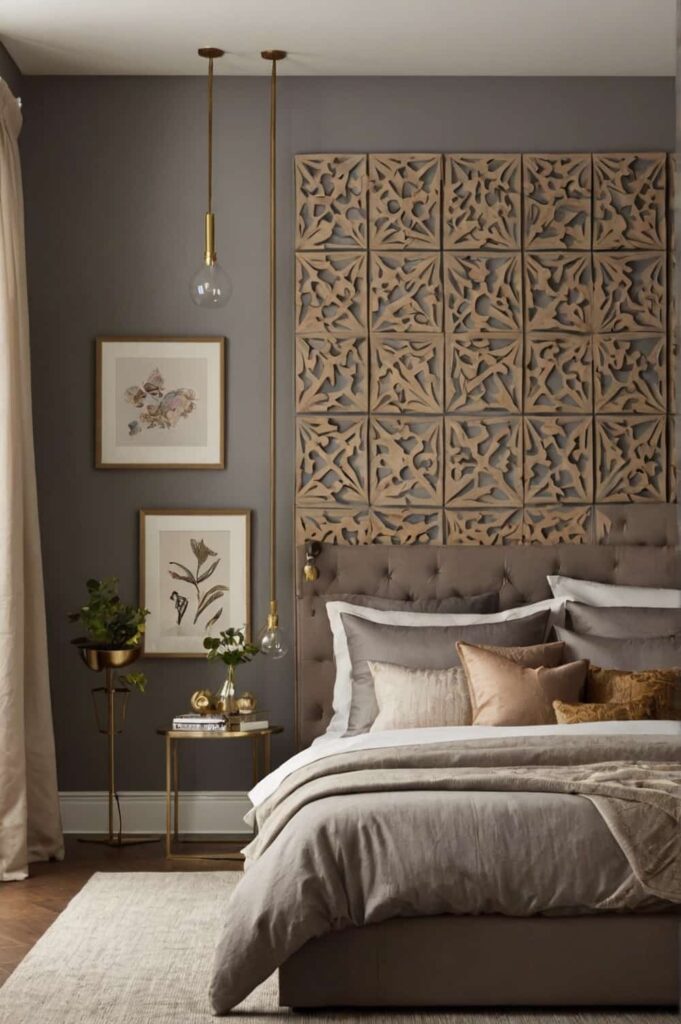 bedroom wall decor ideas arrange pieces creatively for visual interest 2
