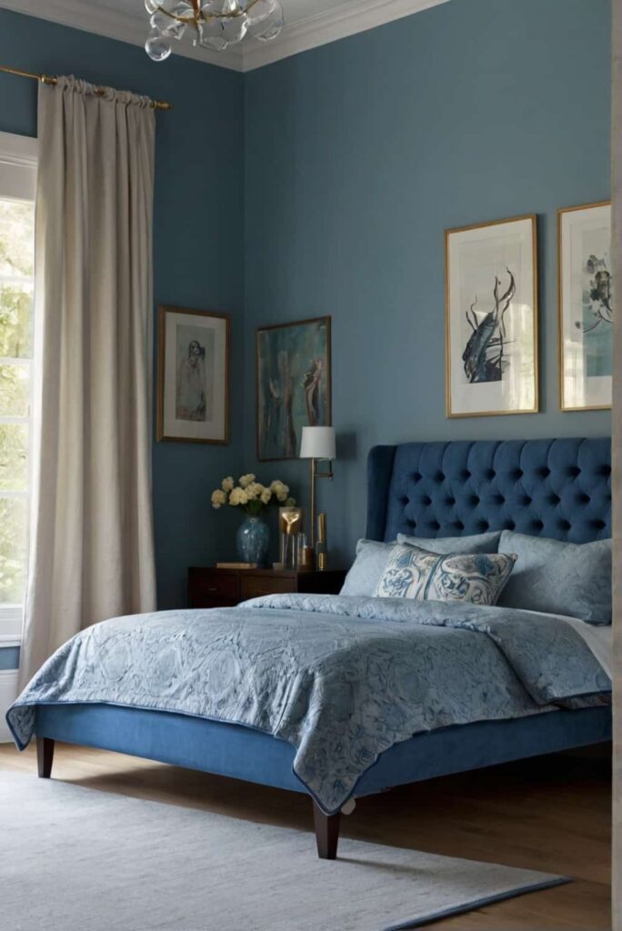 contemporary bedroom ideas in blues bring cooling calm 0