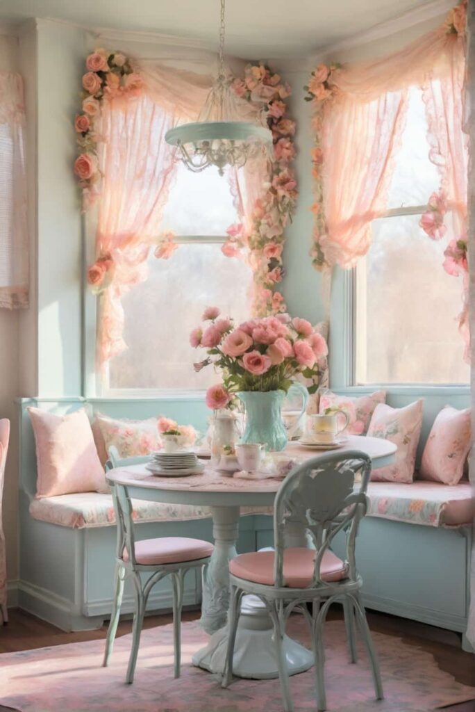 default kitchen table ideas in soft pastels and floral 2