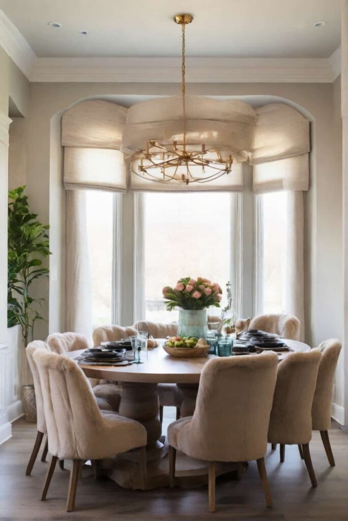 default kitchen table ideas with pedestal table surrounded by plush chair 1