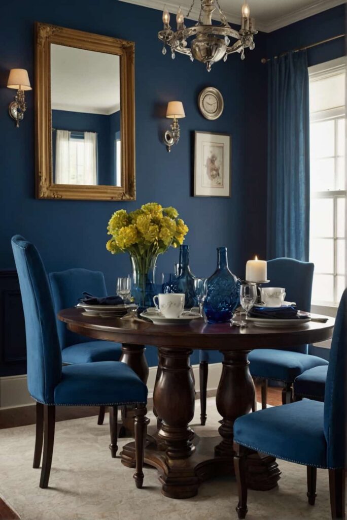 dining room color scheme ideas in audacious sapphire e
