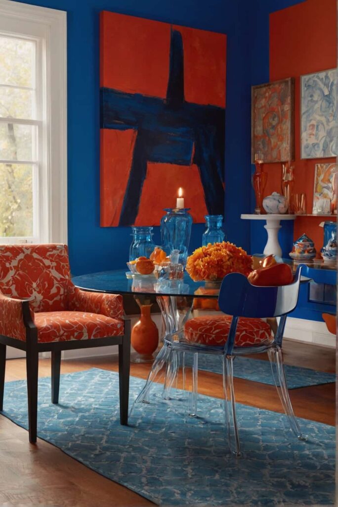 dining room color scheme ideas in spirited electric bl 2