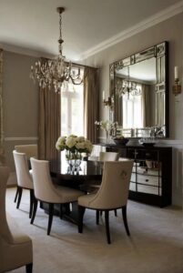dining room mirrors ideas with unique mirror shape add 2