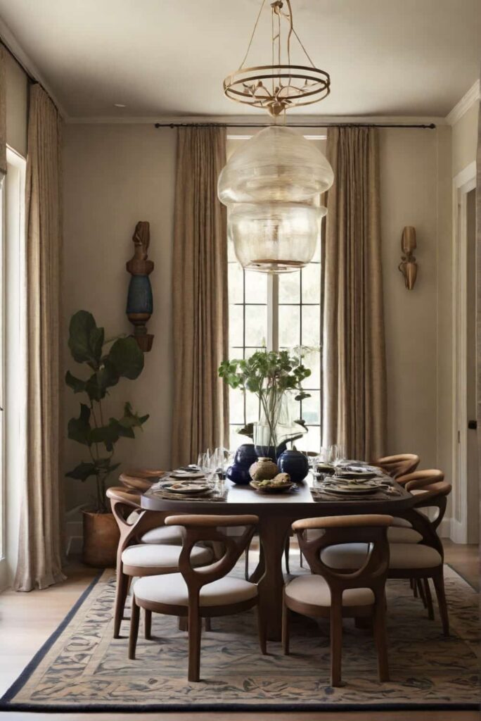 elegant dining room ideas with loreweaved rugs groundi 1