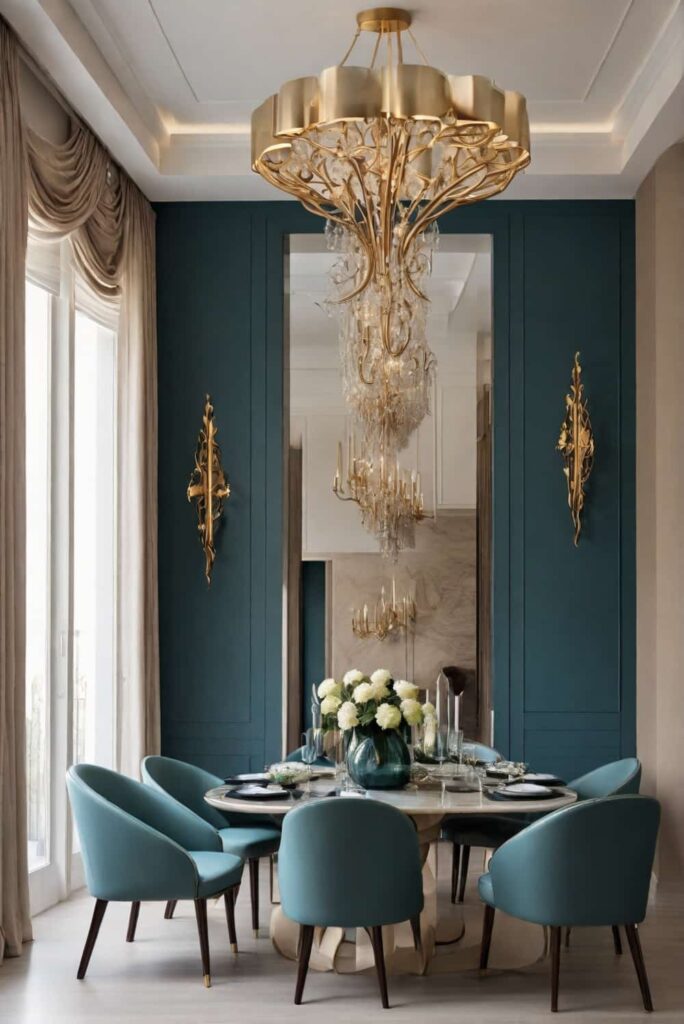 elegant dining room ideas with noble chairs upholstere 0