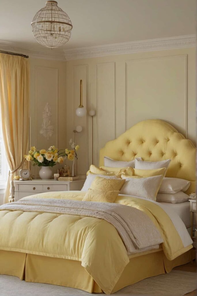 gentle pastel yellow bedroom ideas for serene ambiance 1