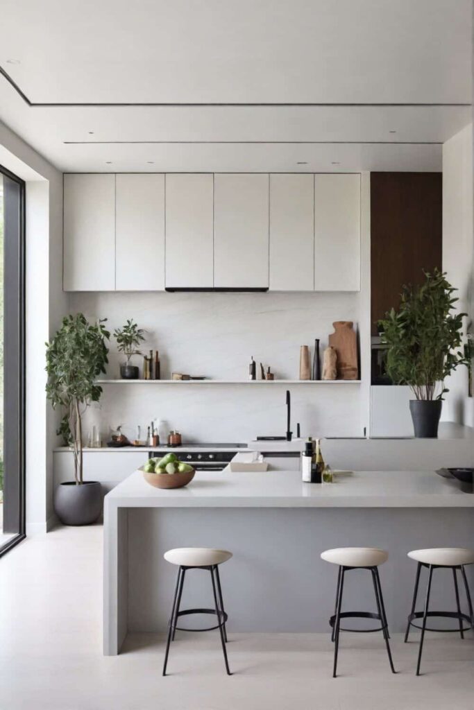 kitchen home decor in sleek minimalist kitchen 1