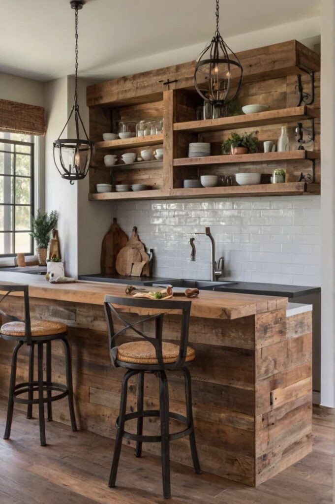 kitchen style ideas in farmhouse warmth with reclaimed 1