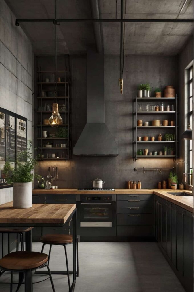 kitchen style ideas in industrial style 0
