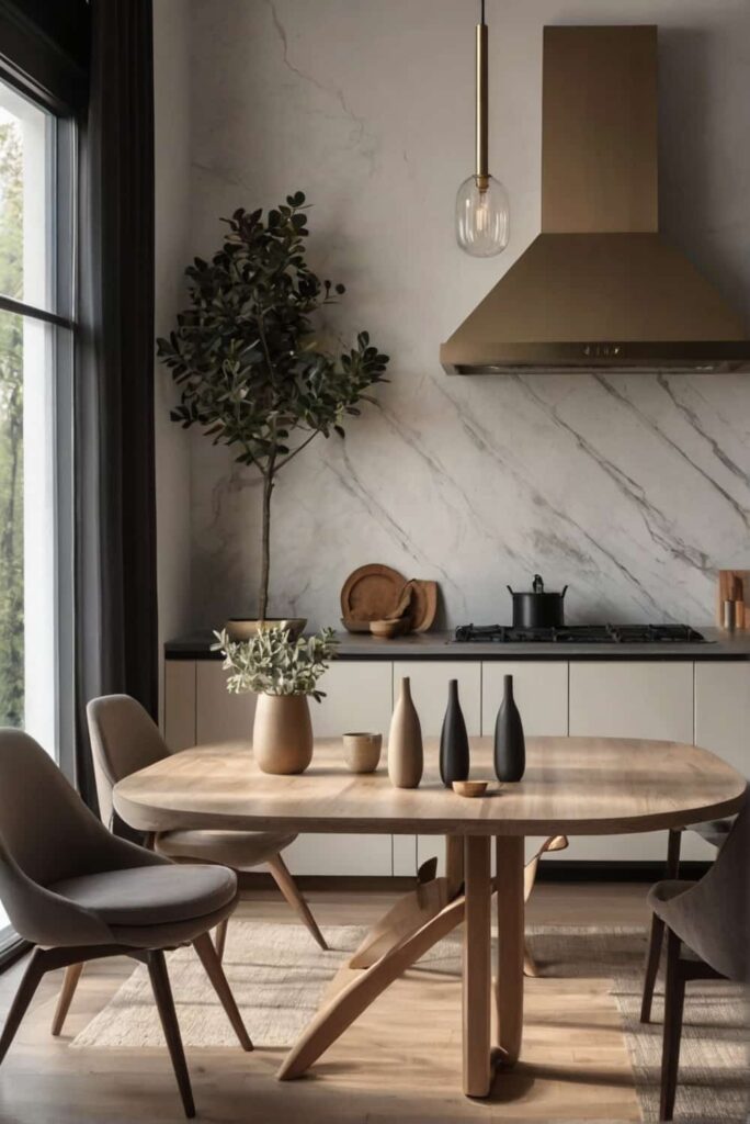 kitchen table ideas in modern minimalist style with cl