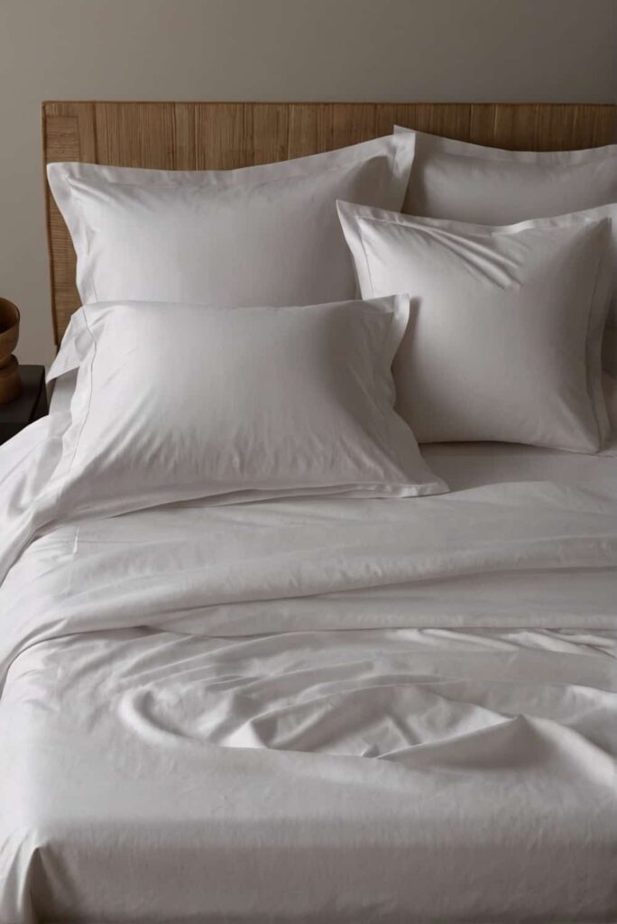 luxurious bed sheet ideas in modern crisp percale 1