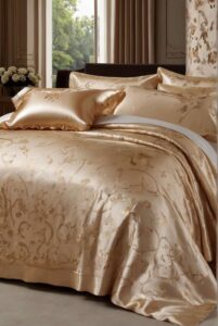 luxurious bed sheet ideas in silk bedding 1