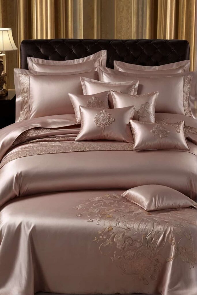 luxurious bed sheet ideas in silky sateen 0