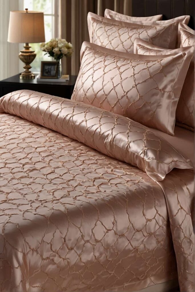 luxurious bed sheet ideas in silky sateen 1