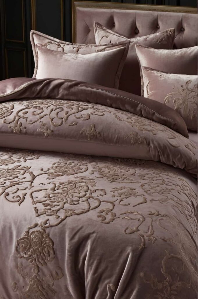 luxury bedding cover with plush velvet for opulent texture 2