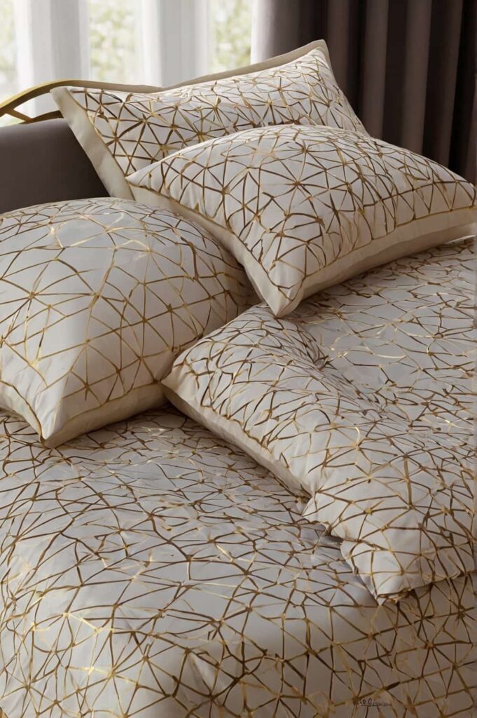luxury bedding cover with sophisticated geometrics for style 1