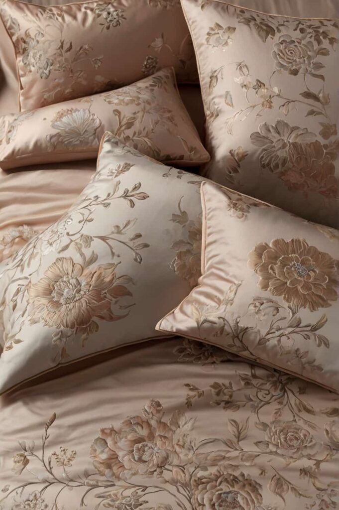 luxury bedding cover with timeless florals for elegance 2