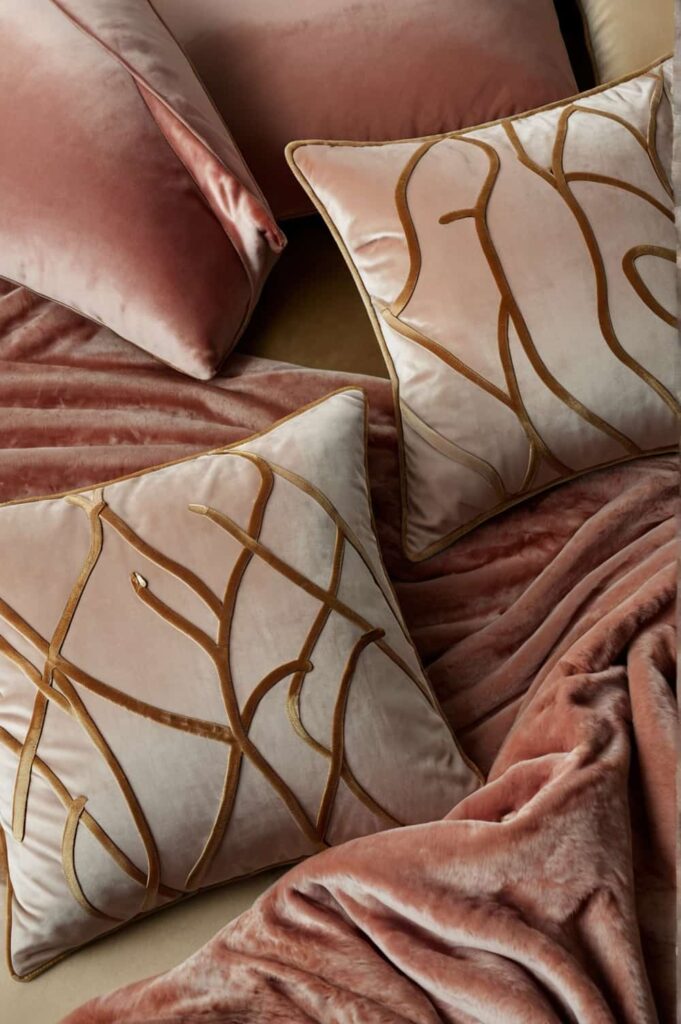 luxury bedroom accessories elevate elegance with velvet throw pillows 1