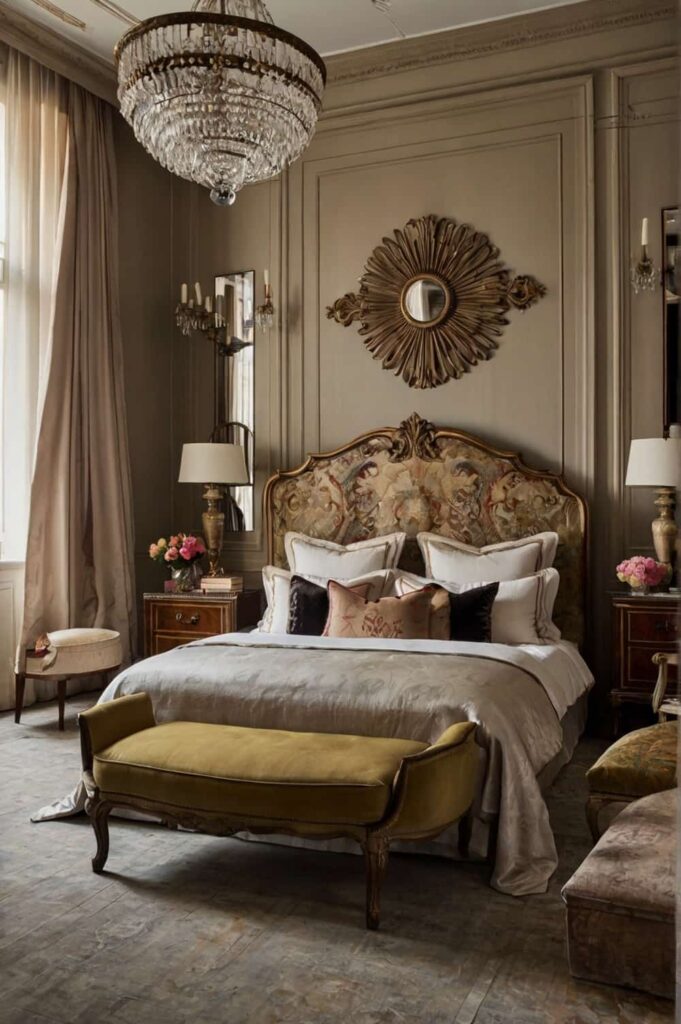 luxury bedroom accessories incorporate history with antique furniture pieces 1
