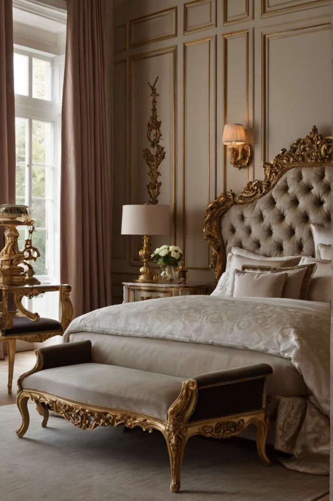 luxury bedroom accessories with antique furniture for 0