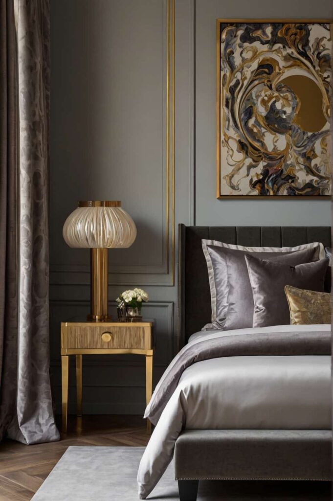 luxury bedroom accessories with bespoke artwork select 0