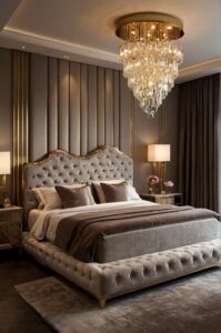 luxury bedroom accessories with glamorous lighting fix 1