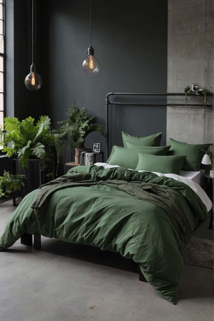 minimalist industrial bedroom ideas with kalegreen col 0 1