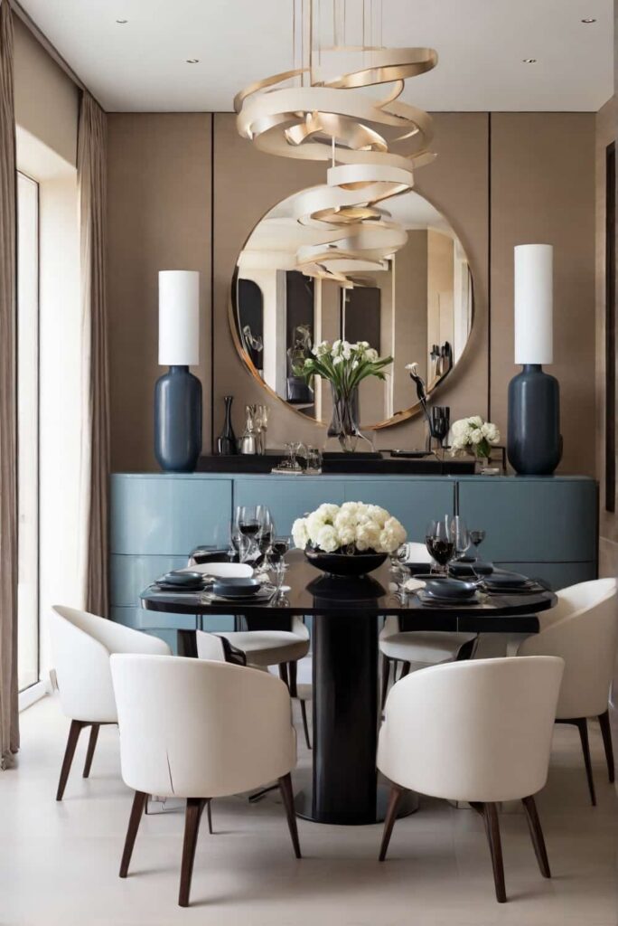 modern and sleek elegant dining room ideas with marble majesty