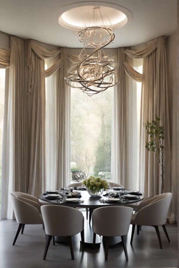 modern elegant dining room ideas with daylight portals 0