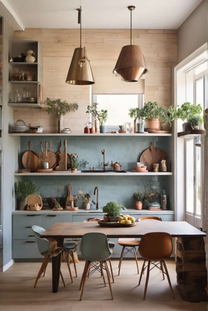 modern kitchen home decor in vintage accent 0