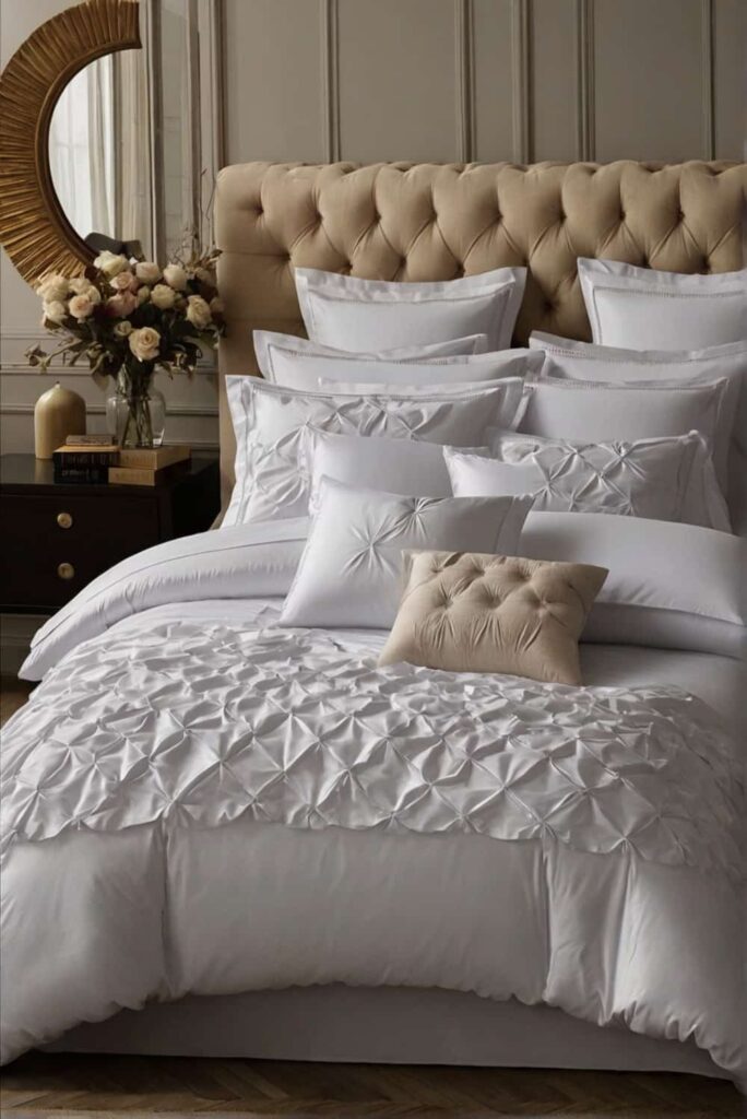 modern luxury bedroom ideas with egyptian cotton silky 1