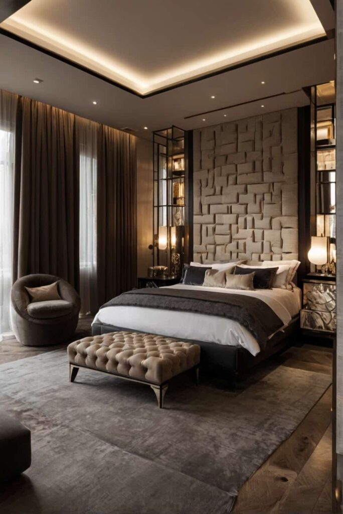 modern luxury bedroom ideas with mixed textures handcr 0