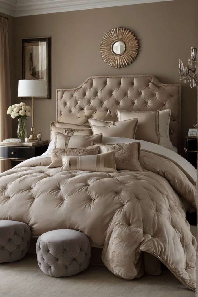 modern luxury bedroom ideas with plush comforter neutral shades chic 1