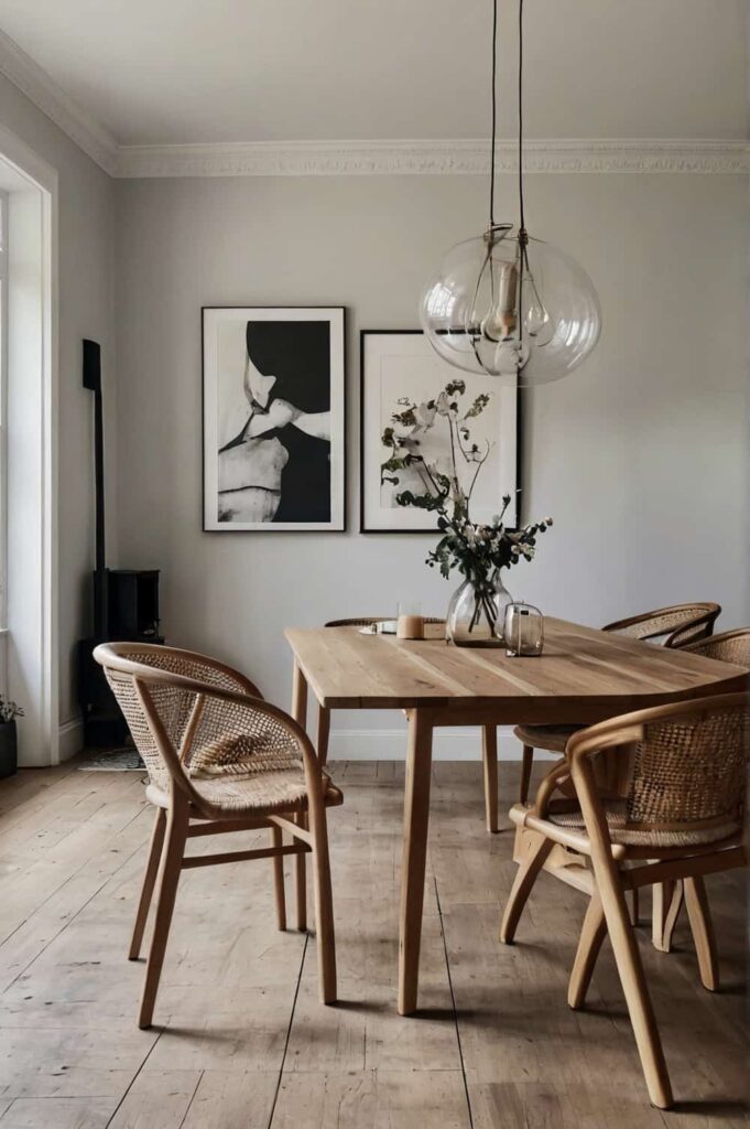 scandinavian dining table ideas mix and match chairs f