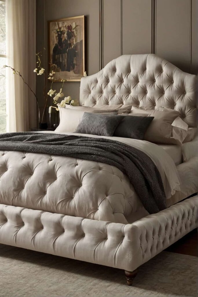upholstered bed ideas embrace diamond tufting fortimeless sophistication 1