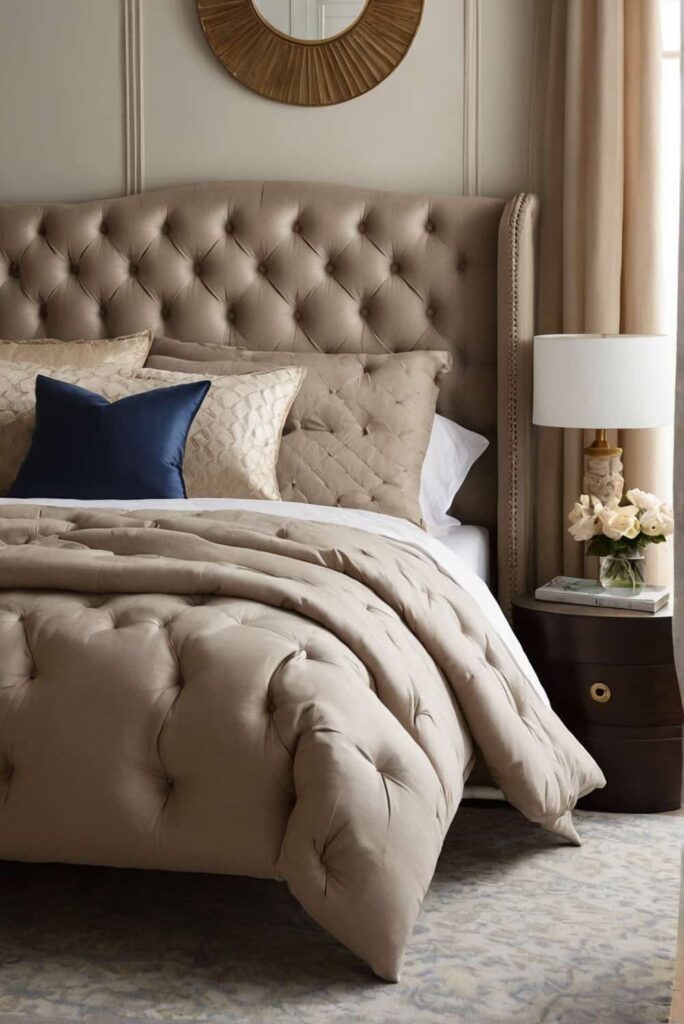 upholstered bed ideas with versatile styles in neutral 1